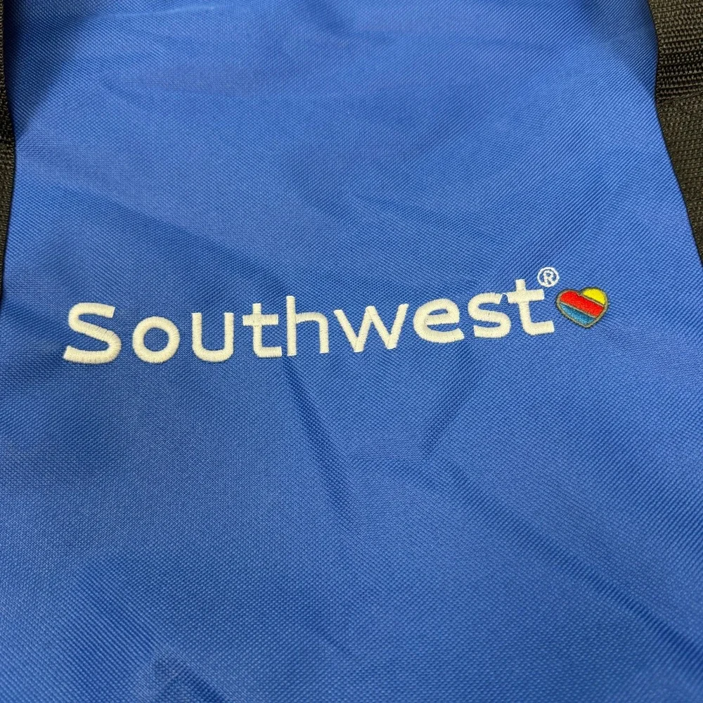 Southwest Airlines Blue Duffel Bag Travel Carry On Embroidered Logo HALO 24 Inch
